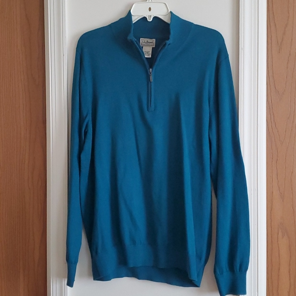 LL Bean Quarter-Zip Long Sleeve Sweater - Picture 1 of 6